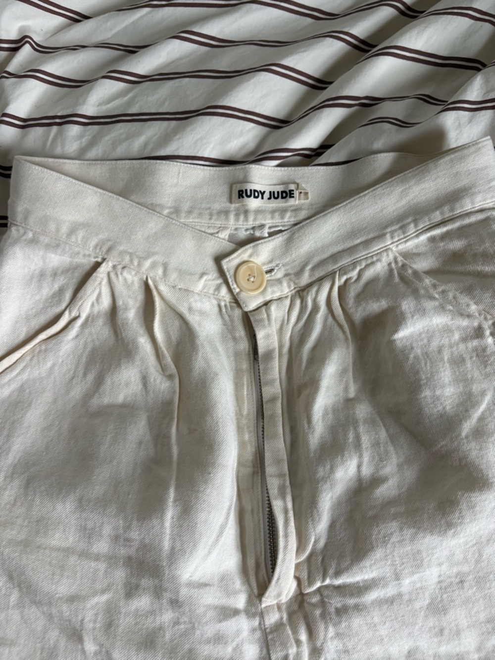 Rudy Jude Linen Flax Trouser in Natural